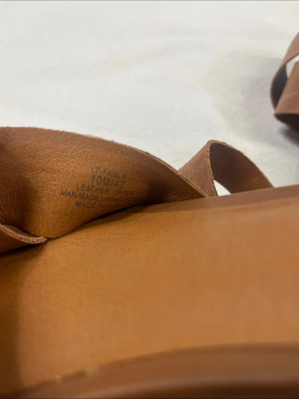 Lucky Brand Brown Leather Platform Sandals